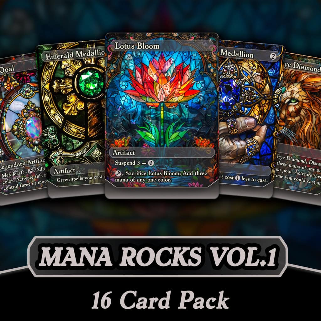 Stained Glass Mana Rocks Pack - Ajax Alternates